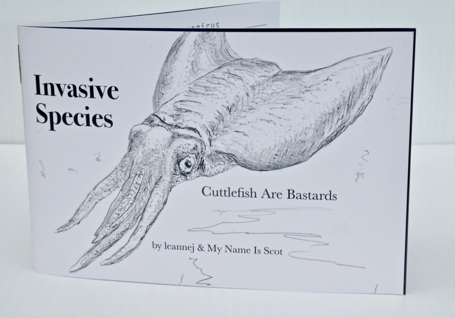 A photo of the book, Invasive Species: Cuttlefish Are Bastards