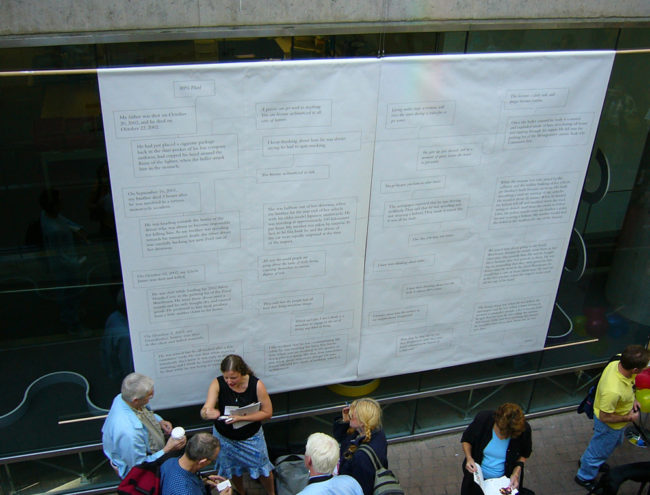 View of text nstallation